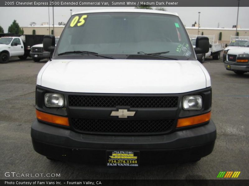 Summit White / Medium Dark Pewter 2005 Chevrolet Express 2500 Extended Commercial Van