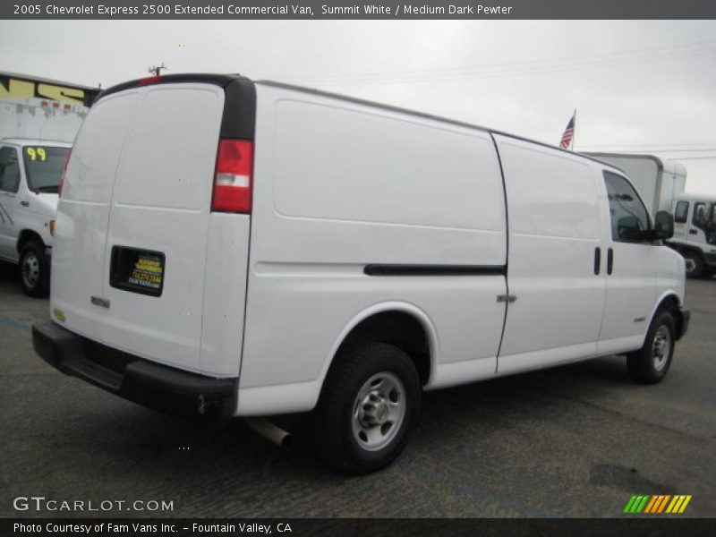 Summit White / Medium Dark Pewter 2005 Chevrolet Express 2500 Extended Commercial Van