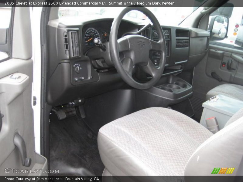 Summit White / Medium Dark Pewter 2005 Chevrolet Express 2500 Extended Commercial Van