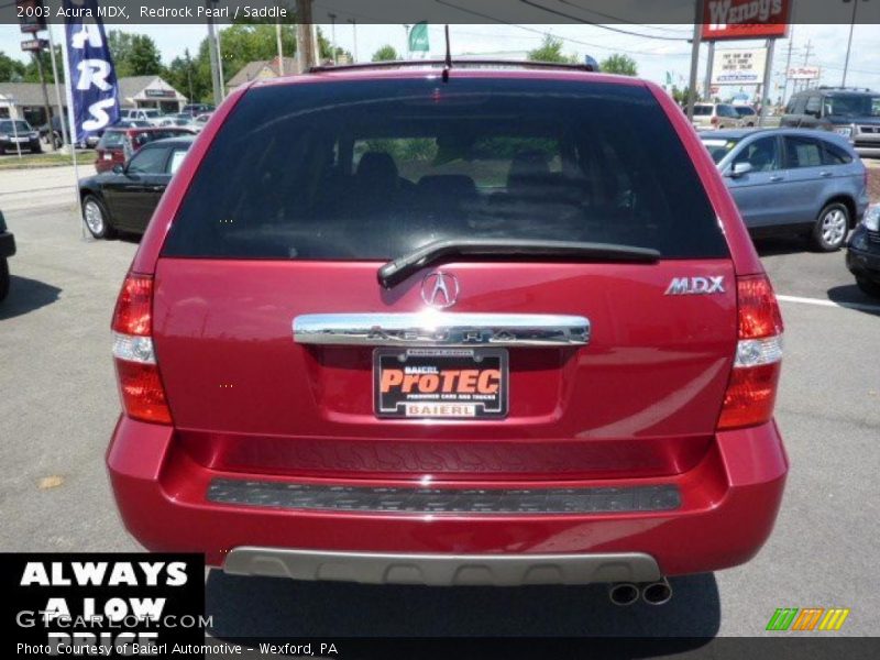 Redrock Pearl / Saddle 2003 Acura MDX
