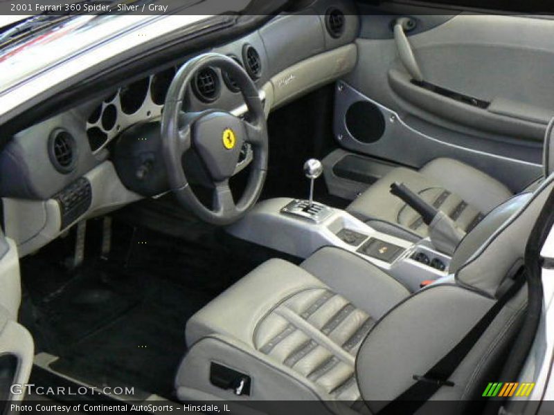 Silver / Gray 2001 Ferrari 360 Spider