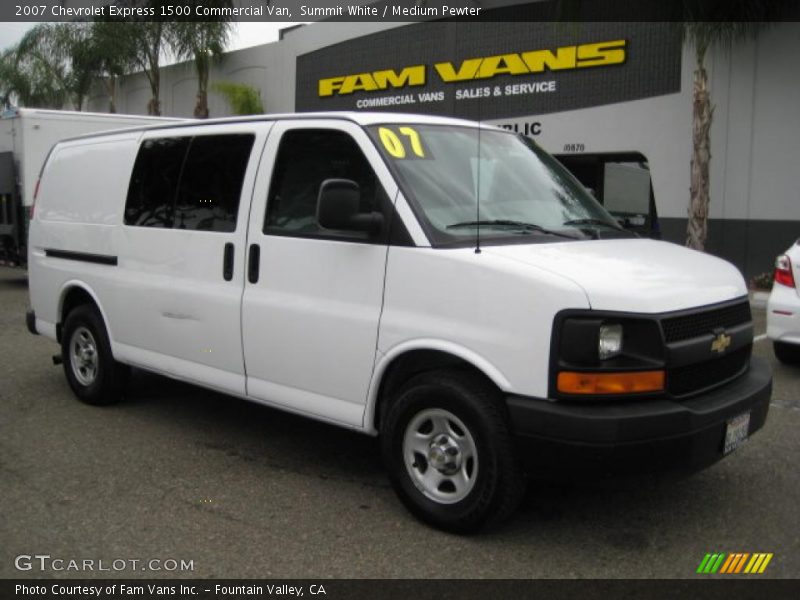 Summit White / Medium Pewter 2007 Chevrolet Express 1500 Commercial Van