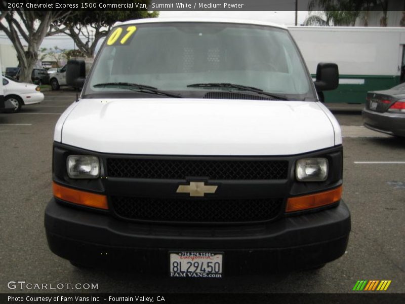 Summit White / Medium Pewter 2007 Chevrolet Express 1500 Commercial Van