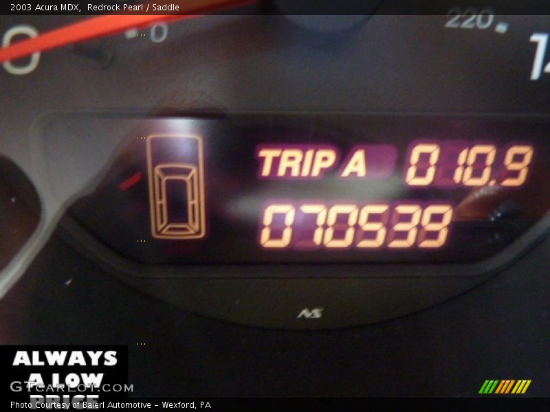 Redrock Pearl / Saddle 2003 Acura MDX