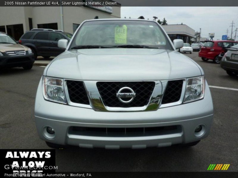 Silver Lightning Metallic / Desert 2005 Nissan Pathfinder LE 4x4