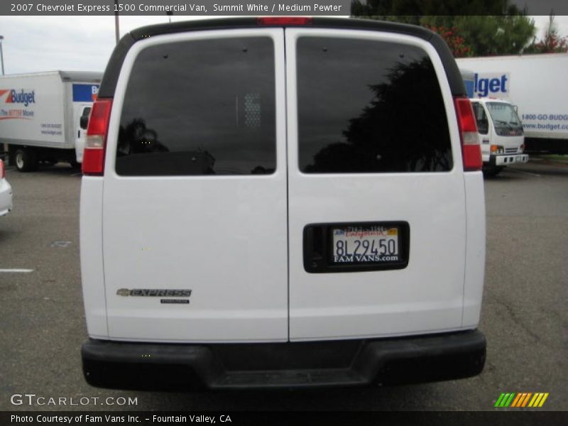 Summit White / Medium Pewter 2007 Chevrolet Express 1500 Commercial Van