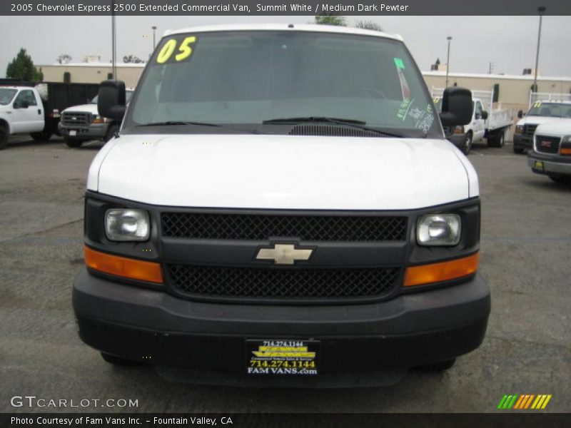 Summit White / Medium Dark Pewter 2005 Chevrolet Express 2500 Extended Commercial Van