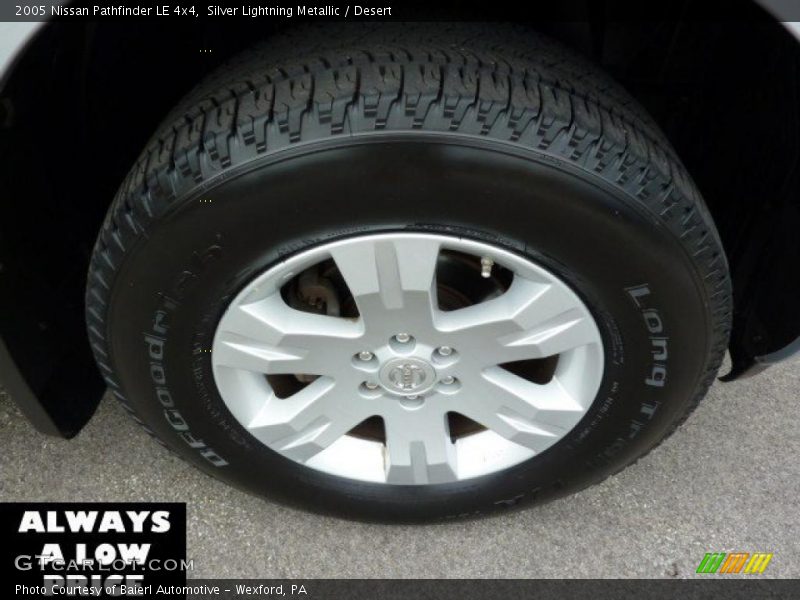Silver Lightning Metallic / Desert 2005 Nissan Pathfinder LE 4x4