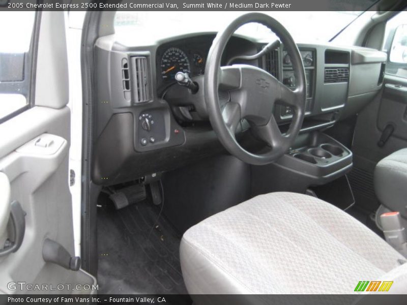 Summit White / Medium Dark Pewter 2005 Chevrolet Express 2500 Extended Commercial Van