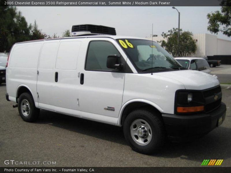 Summit White / Medium Dark Pewter 2006 Chevrolet Express 3500 Refrigerated Commercial Van