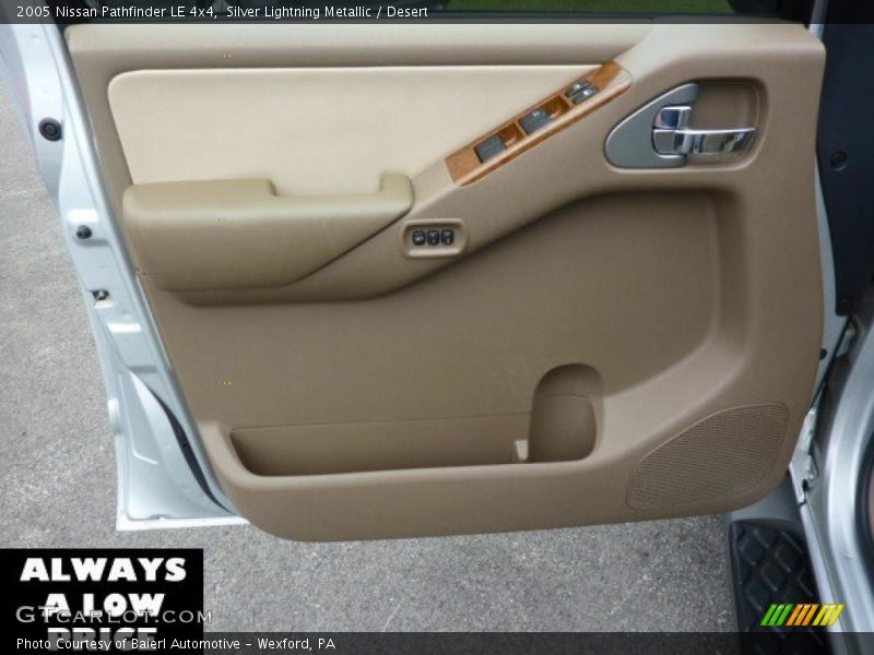 Silver Lightning Metallic / Desert 2005 Nissan Pathfinder LE 4x4