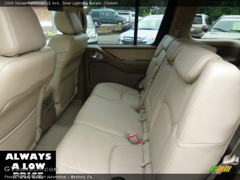 Silver Lightning Metallic / Desert 2005 Nissan Pathfinder LE 4x4