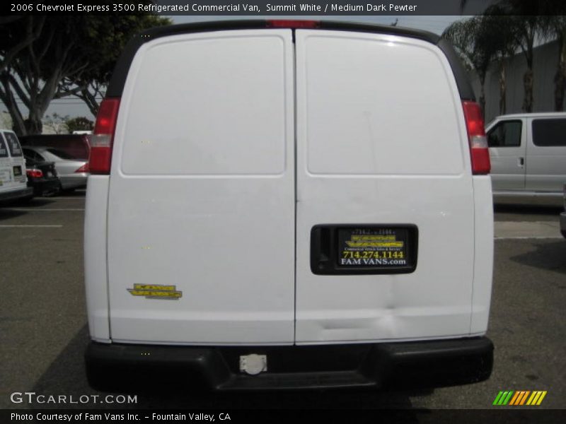 Summit White / Medium Dark Pewter 2006 Chevrolet Express 3500 Refrigerated Commercial Van