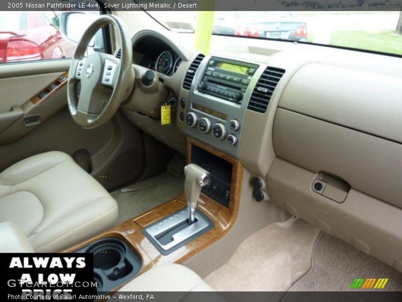 Silver Lightning Metallic / Desert 2005 Nissan Pathfinder LE 4x4