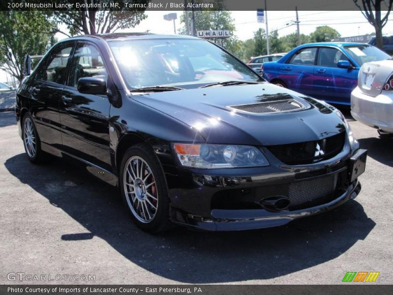 Tarmac Black / Black Alcantara 2006 Mitsubishi Lancer Evolution IX MR