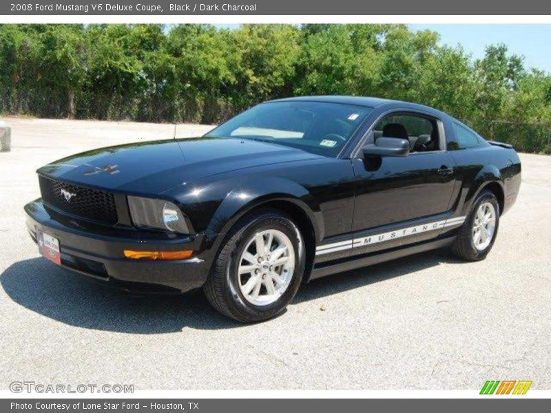 Black / Dark Charcoal 2008 Ford Mustang V6 Deluxe Coupe