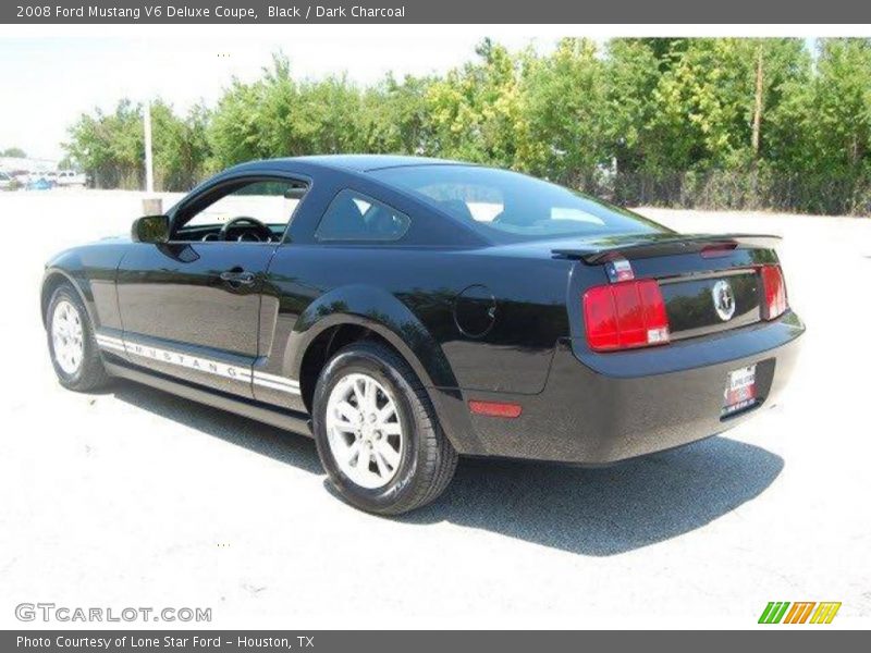 Black / Dark Charcoal 2008 Ford Mustang V6 Deluxe Coupe
