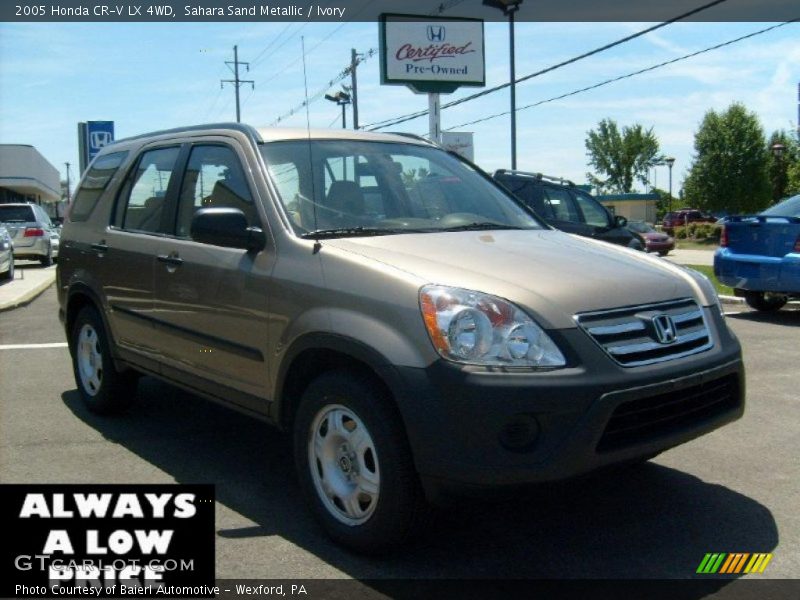 Sahara Sand Metallic / Ivory 2005 Honda CR-V LX 4WD
