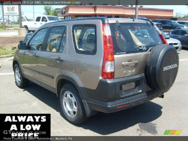 Sahara Sand Metallic / Ivory 2005 Honda CR-V LX 4WD