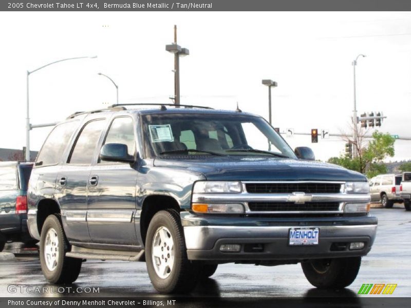 Bermuda Blue Metallic / Tan/Neutral 2005 Chevrolet Tahoe LT 4x4