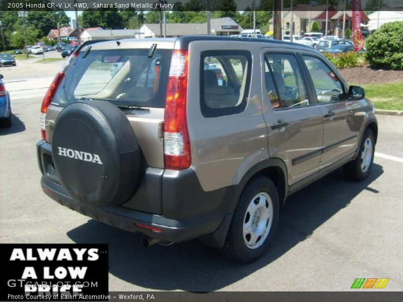 Sahara Sand Metallic / Ivory 2005 Honda CR-V LX 4WD