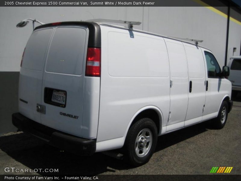 Summit White / Medium Dark Pewter 2005 Chevrolet Express 1500 Commercial Van
