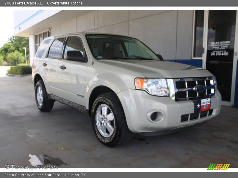 Oxford White / Stone 2008 Ford Escape XLS
