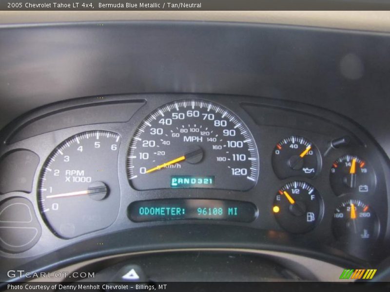 Bermuda Blue Metallic / Tan/Neutral 2005 Chevrolet Tahoe LT 4x4