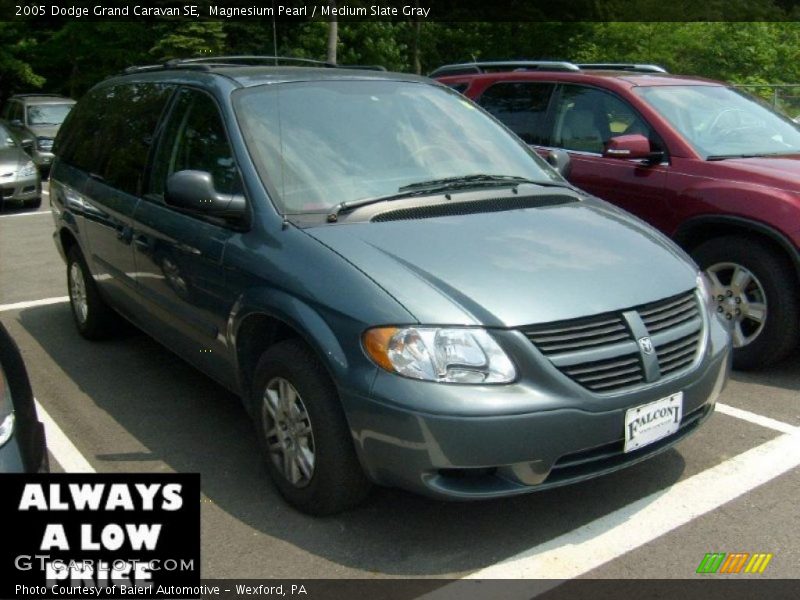 Magnesium Pearl / Medium Slate Gray 2005 Dodge Grand Caravan SE