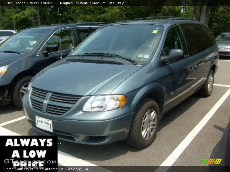 Magnesium Pearl / Medium Slate Gray 2005 Dodge Grand Caravan SE