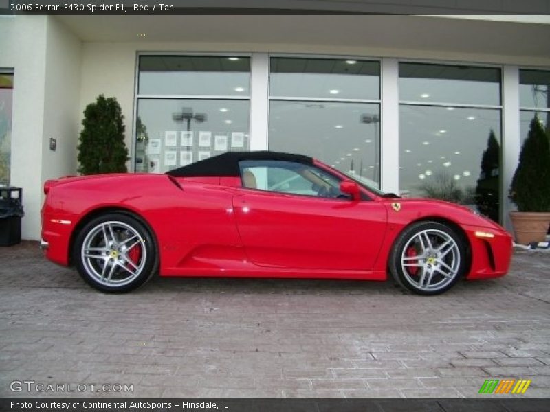 Red / Tan 2006 Ferrari F430 Spider F1