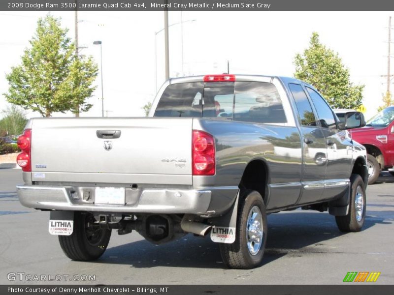 Mineral Gray Metallic / Medium Slate Gray 2008 Dodge Ram 3500 Laramie Quad Cab 4x4