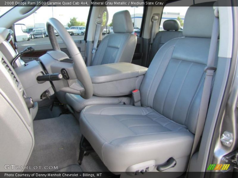 Mineral Gray Metallic / Medium Slate Gray 2008 Dodge Ram 3500 Laramie Quad Cab 4x4