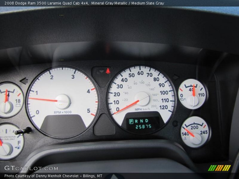 Mineral Gray Metallic / Medium Slate Gray 2008 Dodge Ram 3500 Laramie Quad Cab 4x4