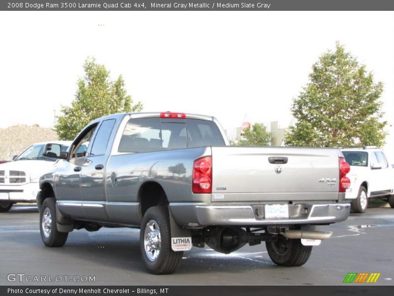 Mineral Gray Metallic / Medium Slate Gray 2008 Dodge Ram 3500 Laramie Quad Cab 4x4