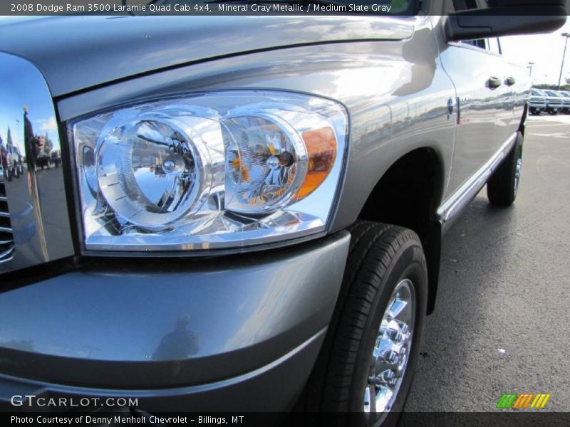 Mineral Gray Metallic / Medium Slate Gray 2008 Dodge Ram 3500 Laramie Quad Cab 4x4