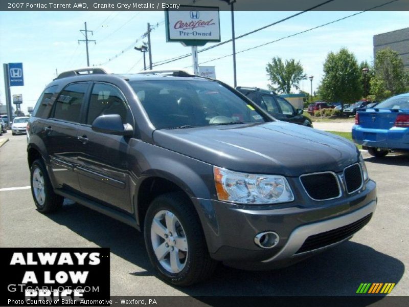 Granite Grey Metallic / Ebony 2007 Pontiac Torrent AWD