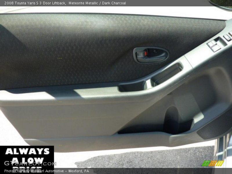 Meteorite Metallic / Dark Charcoal 2008 Toyota Yaris S 3 Door Liftback