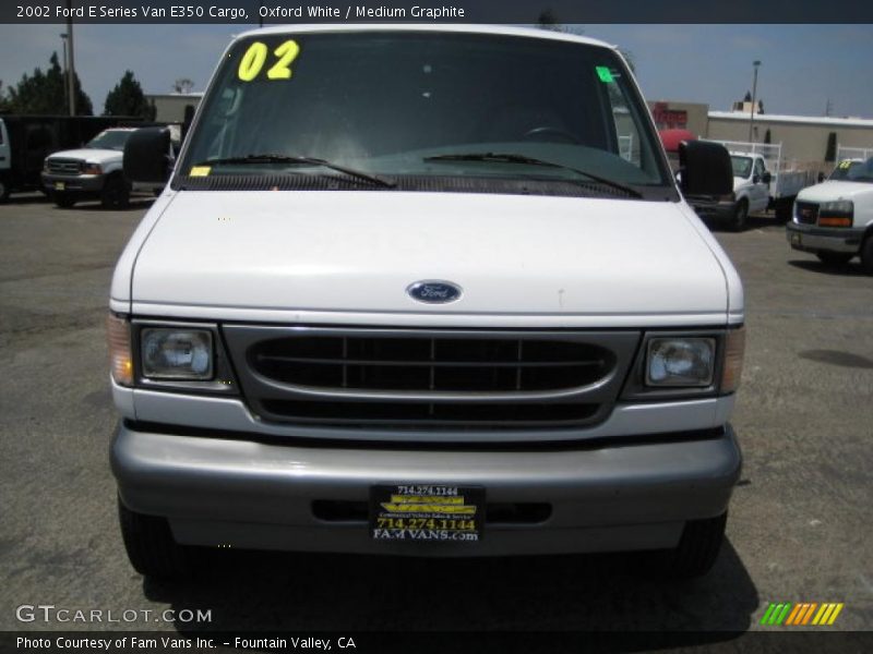 Oxford White / Medium Graphite 2002 Ford E Series Van E350 Cargo