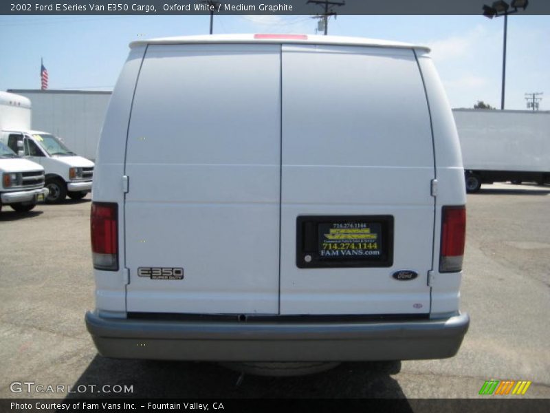 Oxford White / Medium Graphite 2002 Ford E Series Van E350 Cargo