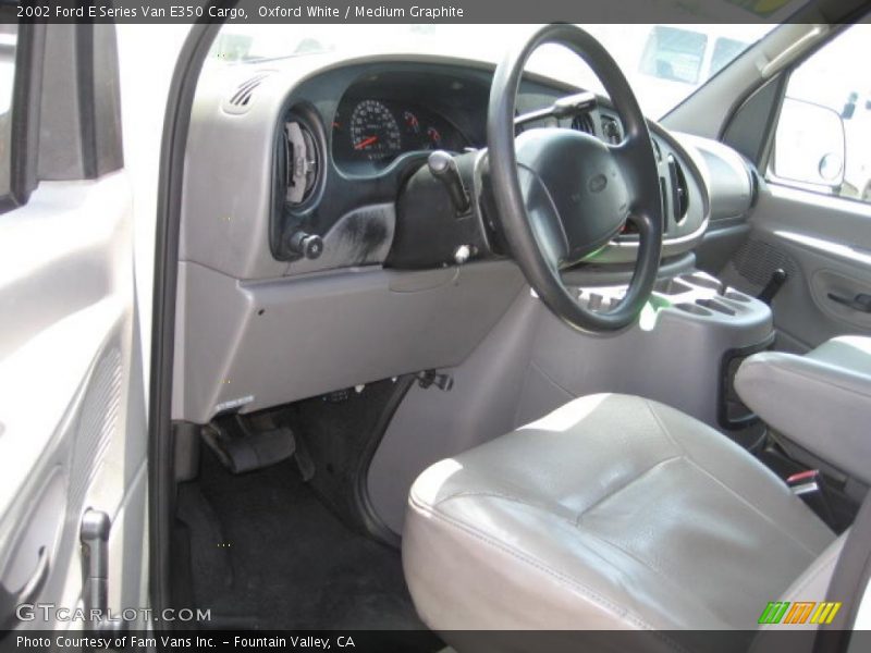 Oxford White / Medium Graphite 2002 Ford E Series Van E350 Cargo