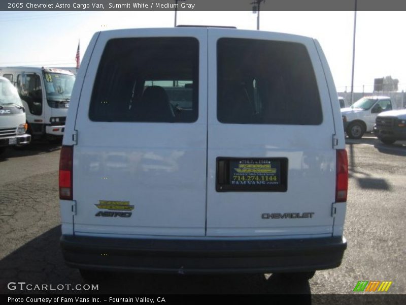 Summit White / Medium Gray 2005 Chevrolet Astro Cargo Van