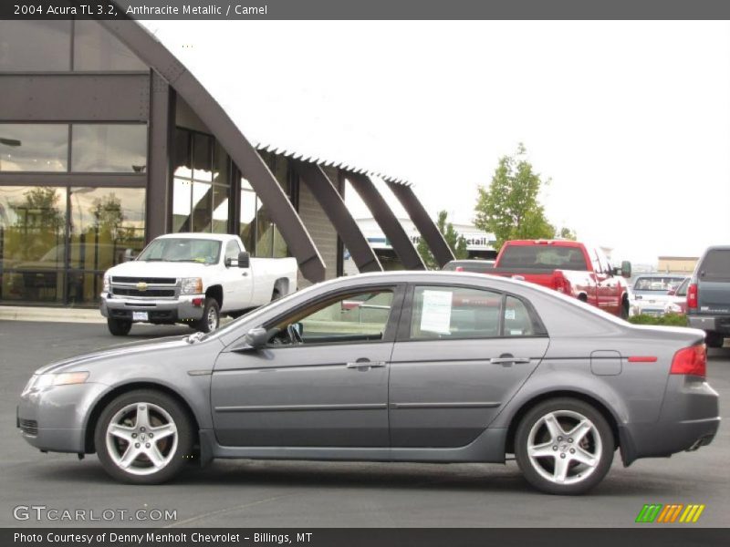 Anthracite Metallic / Camel 2004 Acura TL 3.2
