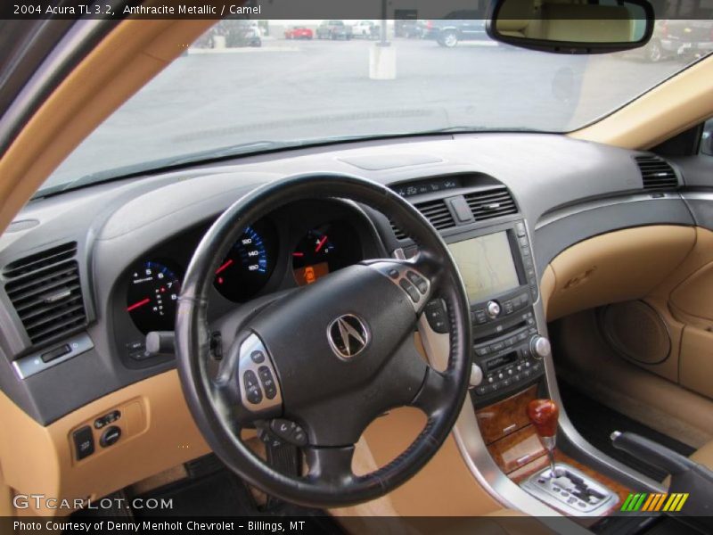 Anthracite Metallic / Camel 2004 Acura TL 3.2