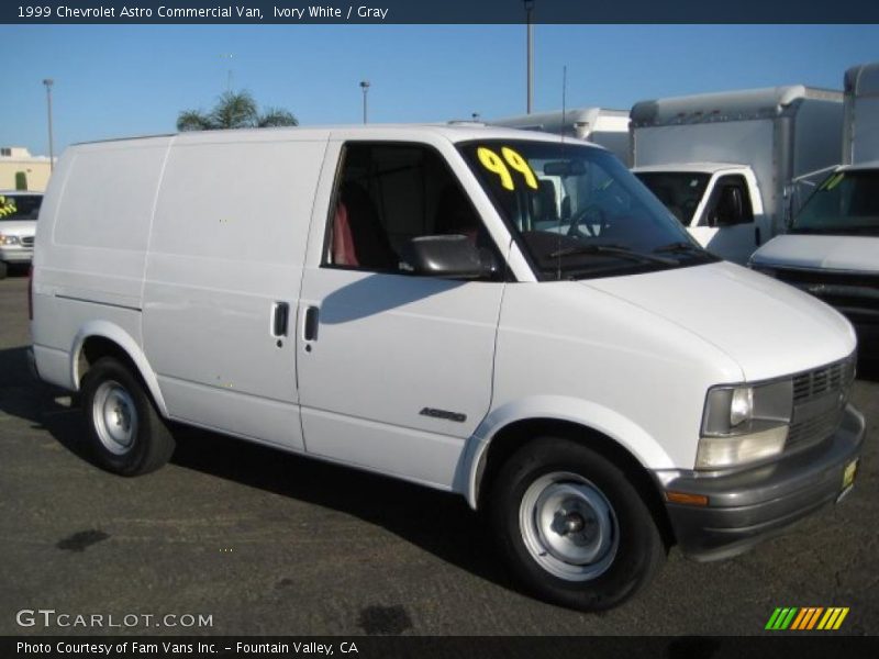 Ivory White / Gray 1999 Chevrolet Astro Commercial Van