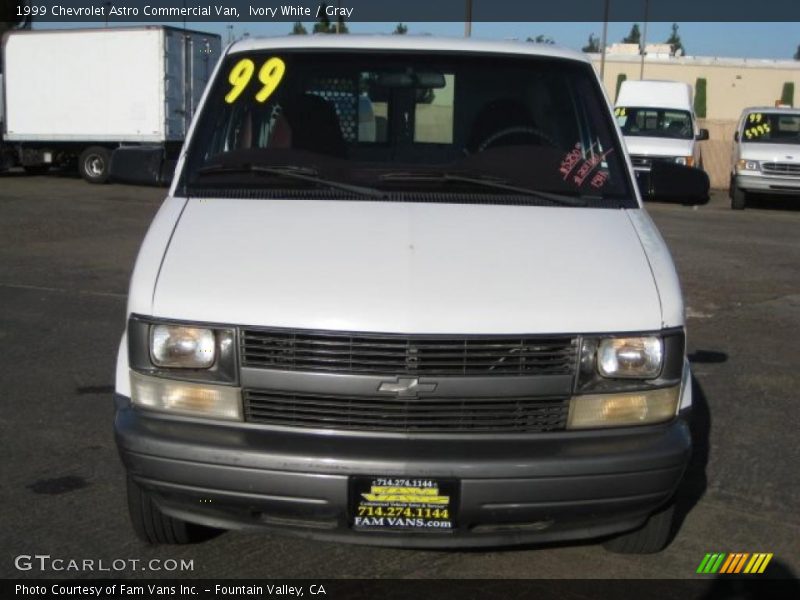 Ivory White / Gray 1999 Chevrolet Astro Commercial Van