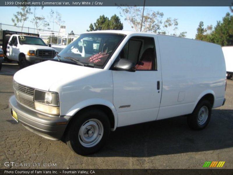 Ivory White / Gray 1999 Chevrolet Astro Commercial Van