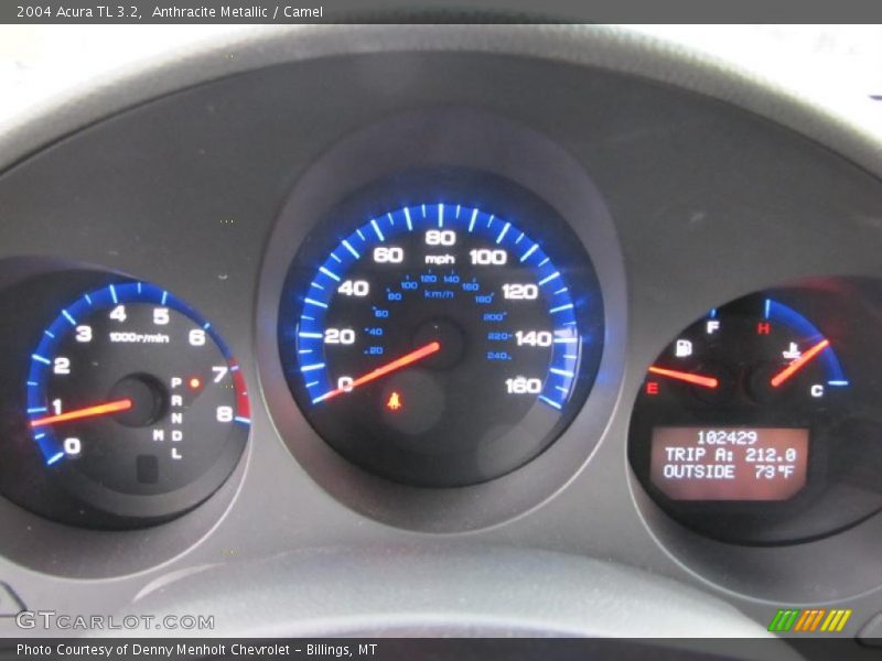 Anthracite Metallic / Camel 2004 Acura TL 3.2