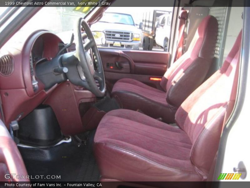 Ivory White / Gray 1999 Chevrolet Astro Commercial Van
