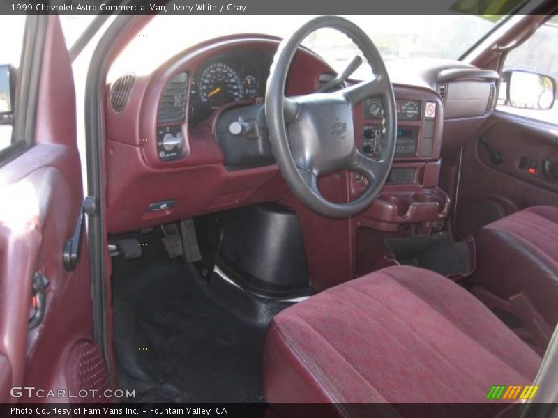 Ivory White / Gray 1999 Chevrolet Astro Commercial Van